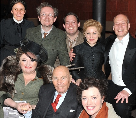 Cast with composer Hans Werner Henze